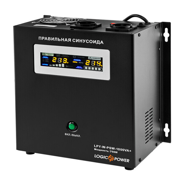 Источники бесперебойного питания (ИБП) Logicpower LPY-W-PSW-1000VA+(700Вт)10A/20A с правильной синусоидой 12В
Источники бесперебойного питания (ИБП) Logicpower LPY-W-PSW-1000VA+(700Вт)10A/20A с правильной синусоидой 12В
