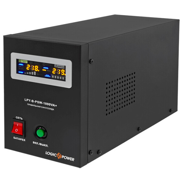 Источники бесперебойного питания (ИБП) Logicpower LPY-B-PSW-1000VA+(700Вт)10A/20A с правильной синусоидой 12В
Источники бесперебойного питания (ИБП) Logicpower LPY-B-PSW-1000VA+(700Вт)10A/20A с правильной синусоидой 12В