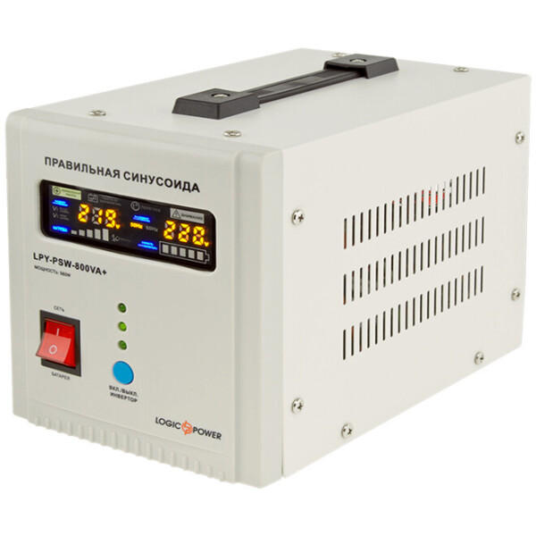 Источники бесперебойного питания (ИБП) Logicpower LPY-PSW-800VA+(560Вт)5A/15A с правильной синусоидой 12В
Источники бесперебойного питания (ИБП) Logicpower LPY-PSW-800VA+(560Вт)5A/15A с правильной синусоидой 12В