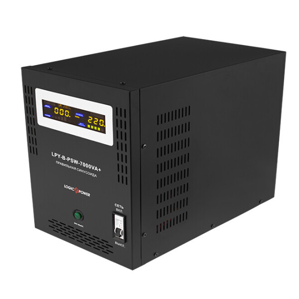 Источники бесперебойного питания (ИБП) Logicpower LPY-B-PSW-7000VA+(5000Вт)10A/20A с правильной синусоидой 48В
Источники бесперебойного питания (ИБП) Logicpower LPY-B-PSW-7000VA+(5000Вт)10A/20A с правильной синусоидой 48В
