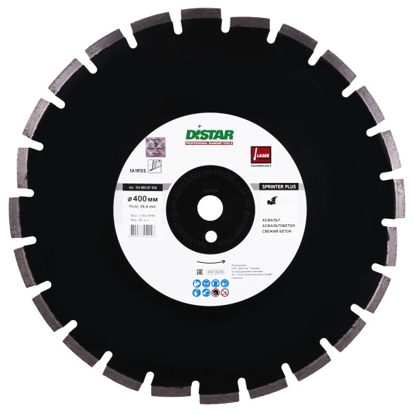 Круг алмазный отрезной Distar 1A1RSS/C1S-W 400x3,5/2,5x10x25,4-24 F4 Sprinter Plus (12485087026)
Круг алмазный отрезной Distar 1A1RSS/C1S-W 400x3,5/2,5x10x25,4-24 F4 Sprinter Plus (12485087026)