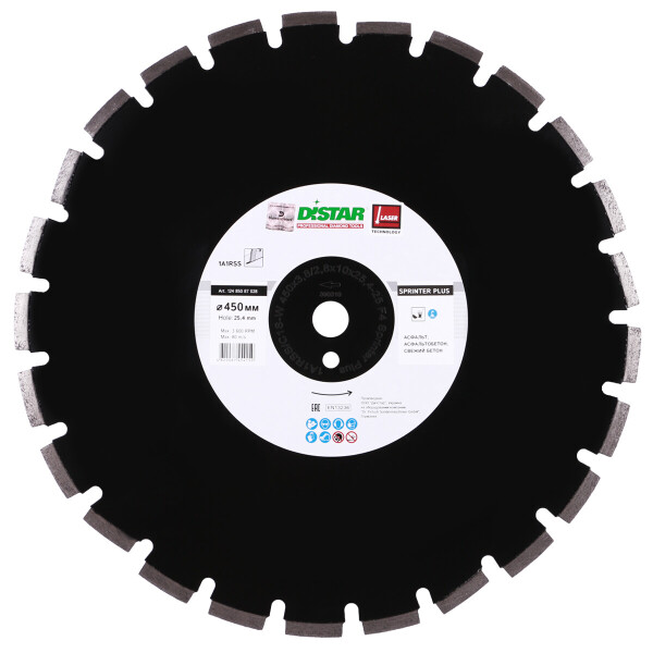 Круг алмазный отрезной Distar 1A1RSS/C1S-W 450x3,8/2,8x10x25,4-25 F4 Sprinter Plus (12485087028)
Круг алмазный отрезной Distar 1A1RSS/C1S-W 450x3,8/2,8x10x25,4-25 F4 Sprinter Plus (12485087028)
