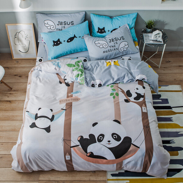 Комплект постельного белья Panda Park с простынью на резинке (двуспальный-евро) Berni Home Серый (53298)
Комплект постельного белья Panda Park с простынью на резинке (двуспальный-евро) Berni Home Серый (53298)