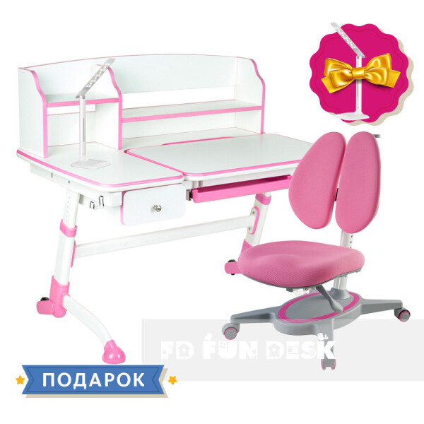 Комплект подростковая парта для школы Amare II Pink + ортопедическое кресло Primavera II Pink FunDesk
Комплект подростковая парта для школы Amare II Pink + ортопедическое кресло Primavera II Pink FunDesk