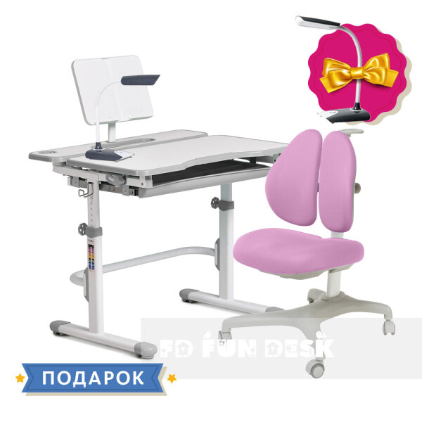 Комплект для школьника растущая парта Cubby Fressia Grey + кресло для дома FunDesk Bello II Violet
Комплект для школьника растущая парта Cubby Fressia Grey + кресло для дома FunDesk Bello II Violet