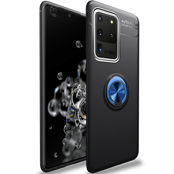 TPU чехол Deen ColorRing под магнитный держатель (opp) для Samsung Galaxy S20 Ultra Черный / Синий (is_00000038773_4)
TPU чехол Deen ColorRing под магнитный держатель (opp) для Samsung Galaxy S20 Ultra Черный / Синий (is_00000038773_4)