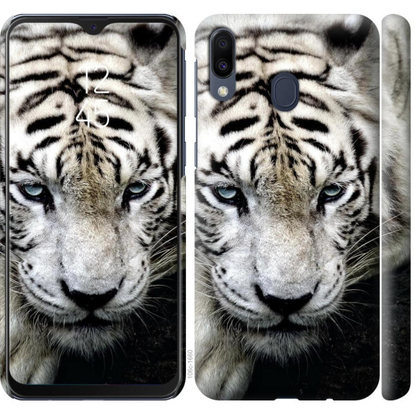 Чехол на Samsung Galaxy M20 Грустный белый тигр (04798) 
Чехол на Samsung Galaxy M20 Грустный белый тигр (04798)