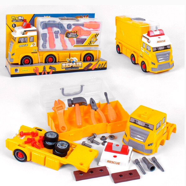 Грузовик спецслужбы Чемодан Kimi со световым и звуковым эффектом Желтый 6974210260551
Грузовик спецслужбы Чемодан Kimi со световым и звуковым эффектом Желтый 6974210260551