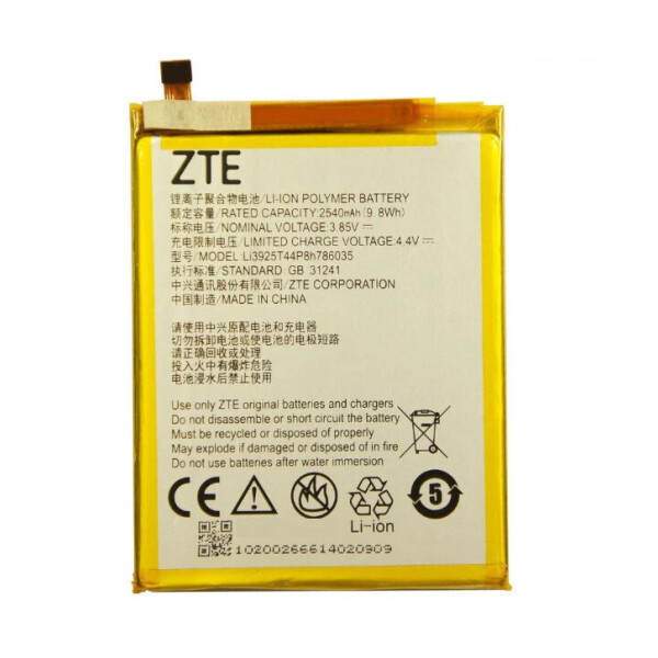 Батарея ZTE Li3927T44P8h786035 (2730mAh) / Li3925T44P8h786035 (2540mAh) Blade A910, BA910, V7, S7, V8, T920)
Батарея ZTE Li3927T44P8h786035 (2730mAh) / Li3925T44P8h786035 (2540mAh) Blade A910, BA910, V7, S7, V8, T920)