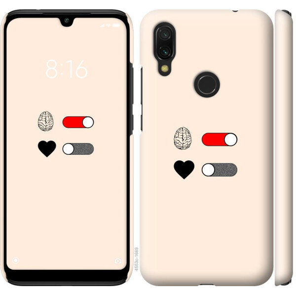 Чехол на Xiaomi Redmi 7 Любовь и ум (04798)