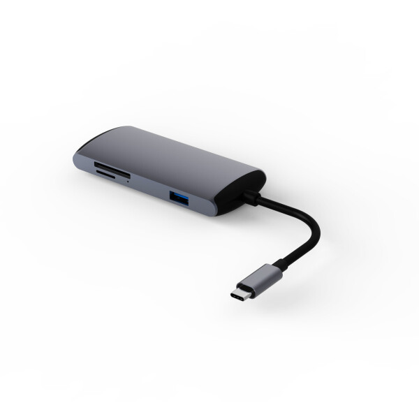 USB-хаб с кабелем Qitech Aluminum Type-C + 3 Type-A + HDMI 4K + MicroSD + SD + Ethrernet 8 в 1 (QT-Hub6)
USB-хаб с кабелем Qitech Aluminum Type-C + 3 Type-A + HDMI 4K + MicroSD + SD + Ethrernet 8 в 1 (QT-Hub6)