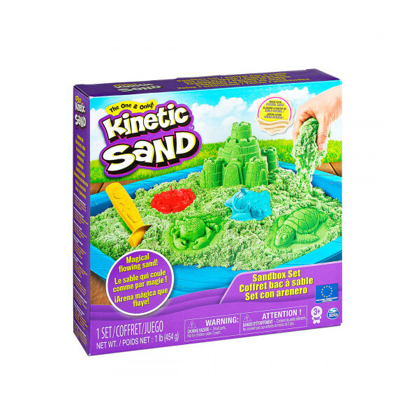 Набор песка для детского творчества - KINETIC SAND ЗАМОК ИЗ ПЕСКА (зеленый, 454 г, формочки, лоток) (71402G)
Набор песка для детского творчества - KINETIC SAND ЗАМОК ИЗ ПЕСКА (зеленый, 454 г, формочки, лоток) (71402G)