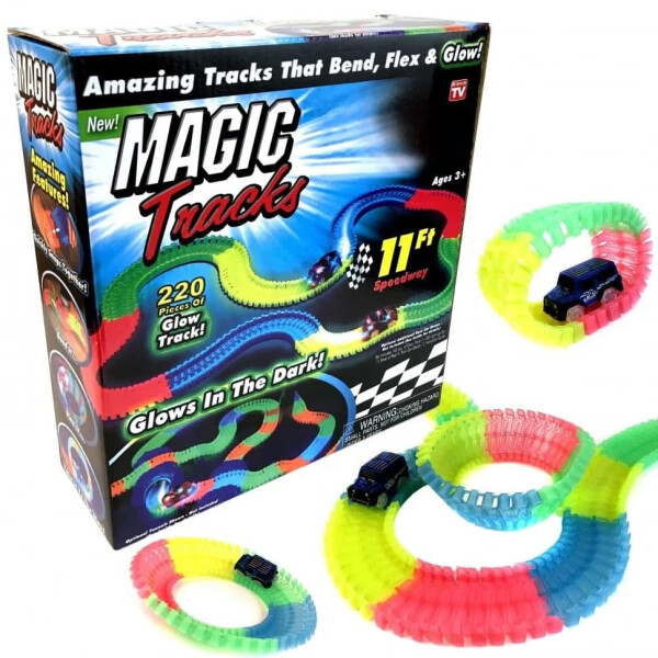 Гоночная трасса Magic Tracks на 220 деталей (Магическая дорога Магик Трек) игрушечная дорога гнется и светится в темноте(PSA581777)
Гоночная трасса Magic Tracks на 220 деталей (Магическая дорога Магик Трек) игрушечная дорога гнется и светится в темноте(PSA581777)