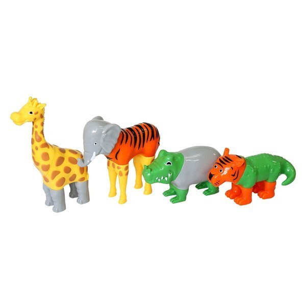 Пазл POPULAR Playthings Mix or Match детский магнитный, 3D животные (тигр, крокодил, слон, жираф)
Пазл POPULAR Playthings Mix or Match детский магнитный, 3D животные (тигр, крокодил, слон, жираф)