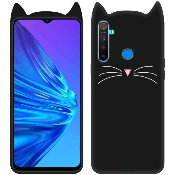 Противоударный Защитный Силиконовый Чехол - Накладка Epik 3D Cat для Realme 5 с Кошачьими Ушками / Матовый / Черный
Противоударный Защитный Силиконовый Чехол - Накладка Epik 3D Cat для Realme 5 с Кошачьими Ушками / Матовый / Черный