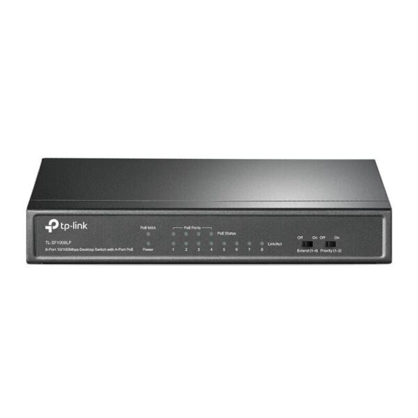 Коммутатор TP-LINK TL-SF1008LP 8x1FE/4xPoE 41W, Неуправляемый, Настольный (TL-SF1008LP)
Коммутатор TP-LINK TL-SF1008LP 8x1FE/4xPoE 41W, Неуправляемый, Настольный (TL-SF1008LP)