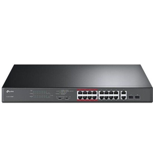 Коммутатор TP-LINK TL-SL1218MP 16x1FE/PoE+ 192W, 2x1GE/SFP, Неуправляемый, Стоечный (TL-SL1218MP)
Коммутатор TP-LINK TL-SL1218MP 16x1FE/PoE+ 192W, 2x1GE/SFP, Неуправляемый, Стоечный (TL-SL1218MP)