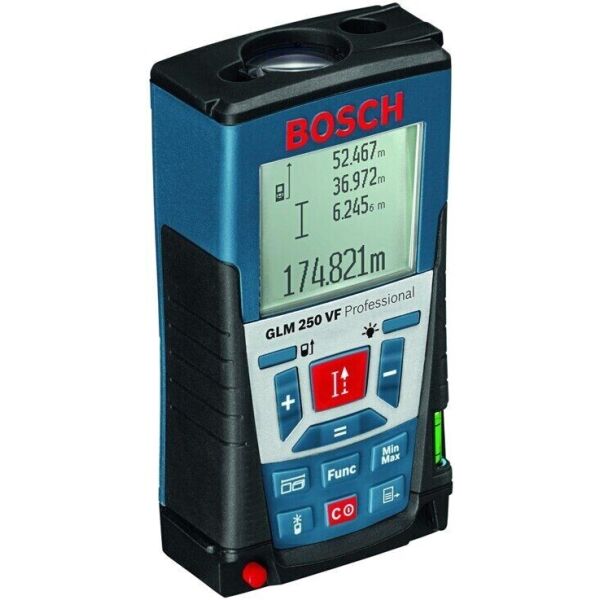 Дальномер лазерный Bosch Professional GLM 250 VF, ± 1мм, 0,05-250 м, синий (0.601.072.100)
Дальномер лазерный Bosch Professional GLM 250 VF, ± 1мм, 0,05-250 м, синий (0.601.072.100)