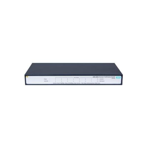 Коммутатор HPE 1420-8G-PoE+ Unmanaged Switch, 8xGE-T, L2, 64W, LT Warranty (JH330A)
Коммутатор HPE 1420-8G-PoE+ Unmanaged Switch, 8xGE-T, L2, 64W, LT Warranty (JH330A)