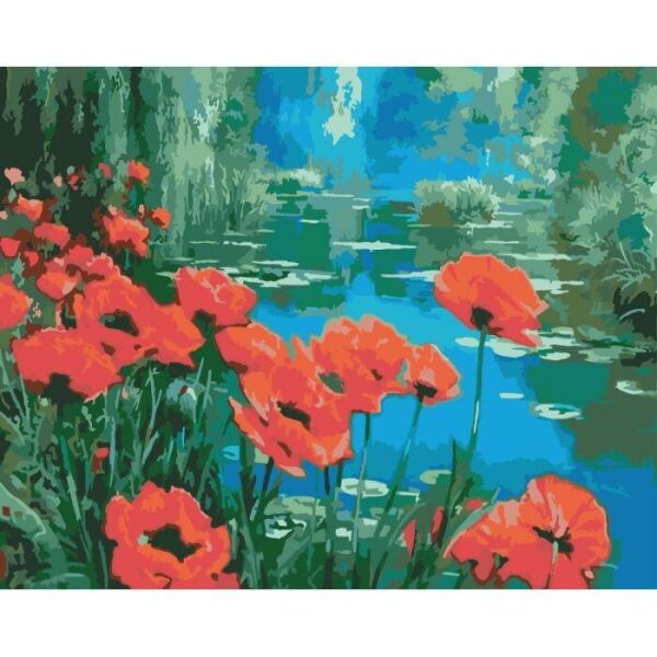 Картина по номерам. Букеты Маки возле пруда 40х50см. KHO2056
Картина по номерам. Букеты Маки возле пруда 40х50см. KHO2056
