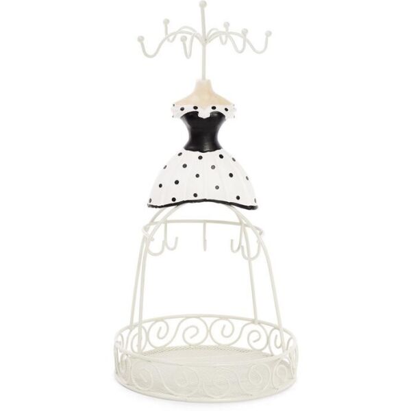Подставка для украшений Платье в горошек 14х14х28.5см, с сеткой 
Подставка для украшений Платье в горошек 14х14х28.5см, с сеткой