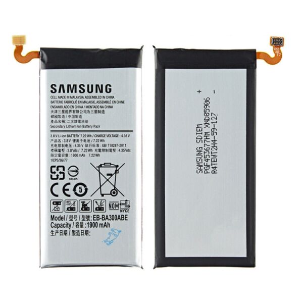 Аккумулятор для EB-BA300ABE Samsung A300F Galaxy A3 1900mAh (батарея, АКБ)
Аккумулятор для EB-BA300ABE Samsung A300F Galaxy A3 1900mAh (батарея, АКБ)