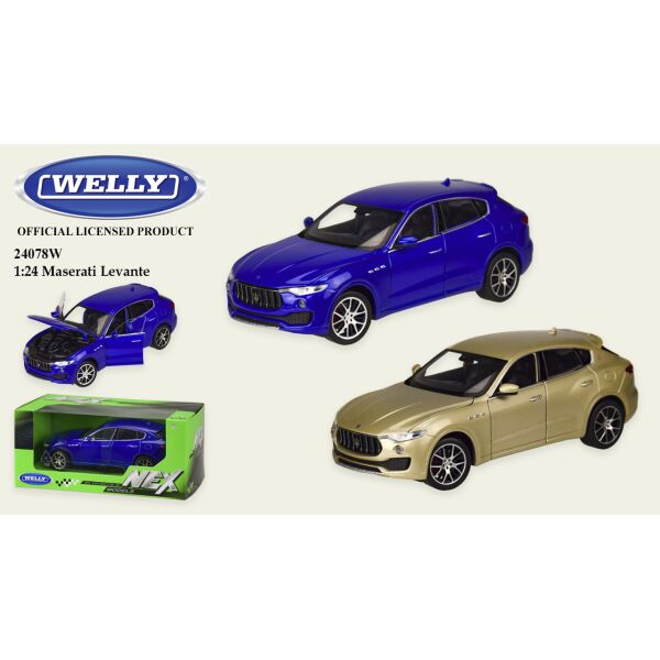 Машина метал "WELLY"1:24 MASERATI LEVANTE,откр.двери,капот,2 цвета,в кор.23*11*10см, 18.5*7.5*6.5 см /24-4/
Машина метал "WELLY"1:24 MASERATI LEVANTE,откр.двери,капот,2 цвета,в кор.23*11*10см, 18.5*7.5*6.5 см /24-4/
