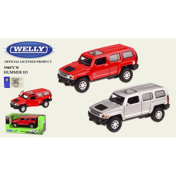 Машина метал "WELLY"1:36 HUMMER H3,откр.двери,2 цвета,в кор.18*8*8 см, 14.5*5.5*5.5 см /48-2/
Машина метал "WELLY"1:36 HUMMER H3,откр.двери,2 цвета,в кор.18*8*8 см, 14.5*5.5*5.5 см /48-2/