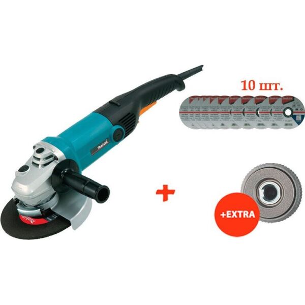 Угловая шлифмашина Makita GA7010C + 10 отрезных диска по металлу + быстрозажимная гайка (GA7010CQ-D-18683(10))
Угловая шлифмашина Makita GA7010C + 10 отрезных диска по металлу + быстрозажимная гайка (GA7010CQ-D-18683(10))