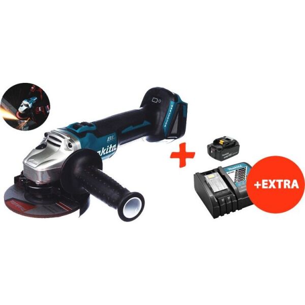 Аккумуляторная бесщеточная болгарка Makita DGA504Z+акк.18V 5 Ah+быстрозарядное ЗУ (DGA504RT)
Аккумуляторная бесщеточная болгарка Makita DGA504Z+акк.18V 5 Ah+быстрозарядное ЗУ (DGA504RT)