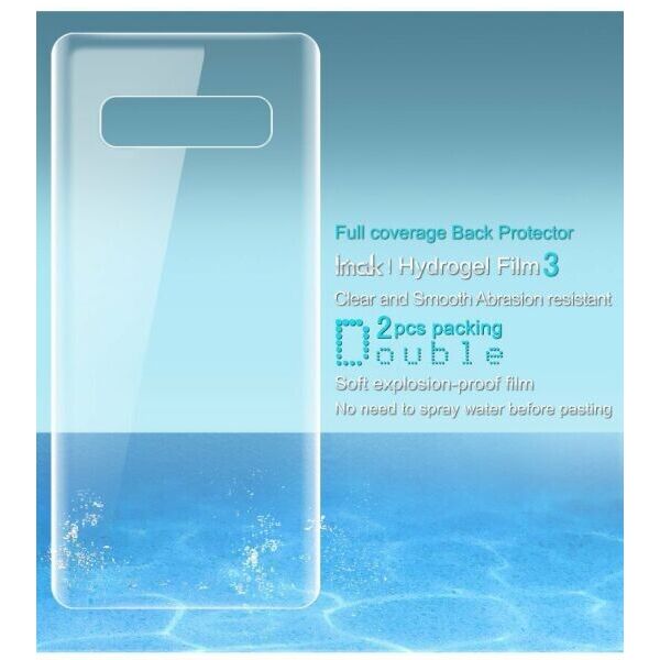 Комплект защитных пленок IMAK Full Coverage Hydrogel Film на заднюю панель для Samsung Galaxy S10 Plus (G975)
Комплект защитных пленок IMAK Full Coverage Hydrogel Film на заднюю панель для Samsung Galaxy S10 Plus (G975)