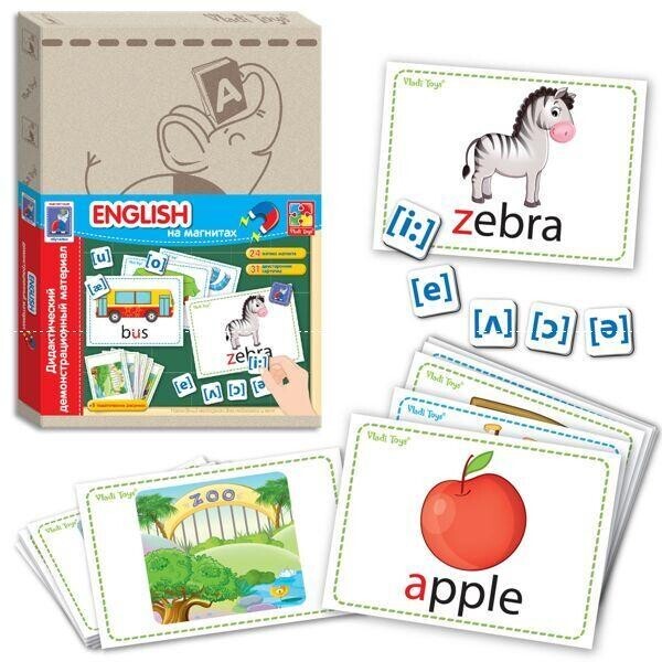 Дидактический материал с магнитами English - VT 3701-06 / рус / (17) Vladi Toys, (Украина)
Дидактический материал с магнитами English - VT 3701-06 / рус / (17) Vladi Toys, (Украина)