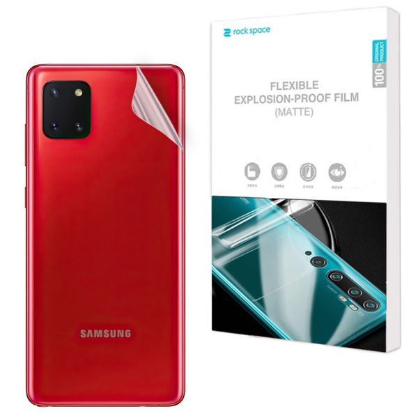 Антибликовая пленка на заднюю панель RockSpace Explosion-Proof Matte для Samsung Galaxy Note 10 Lite (N770)
Антибликовая пленка на заднюю панель RockSpace Explosion-Proof Matte для Samsung Galaxy Note 10 Lite (N770)
