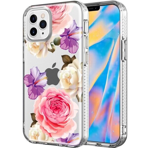 Защитный чехол Deexe Fashion Series для Apple iPhone 12 / iPhone 12 Pro - Colorful Flowers
Защитный чехол Deexe Fashion Series для Apple iPhone 12 / iPhone 12 Pro - Colorful Flowers