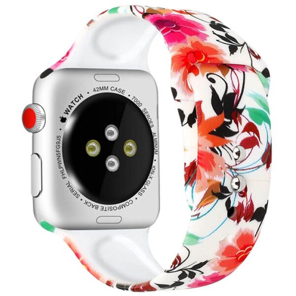 Силиконовый ремешок Epik с Рисунком для Apple watch 38mm/40mm Матовый/Белый/Цветы и Листья
Силиконовый ремешок Epik с Рисунком для Apple watch 38mm/40mm Матовый/Белый/Цветы и Листья