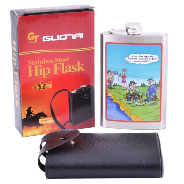 Фляга 265 мл "Комикс Рыбалка", Нержавеющая Сталь
Фляга 265 мл "Комикс Рыбалка", Нержавеющая Сталь