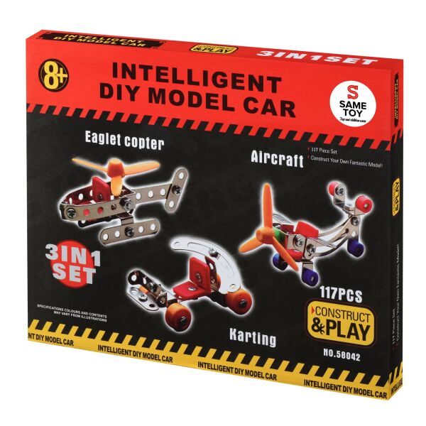 Конструктор металлический Same Toy Inteligent DIY Model Car 3в1 117 эл. 58042Ut (58042Ut)
Конструктор металлический Same Toy Inteligent DIY Model Car 3в1 117 эл. 58042Ut (58042Ut)