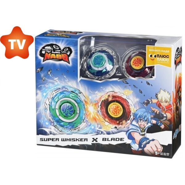 Волчок Auldey Infinity Nado Стандарт баттл Super Whisker & Blade Небесний Вихор + Клинок (YW624313)
Волчок Auldey Infinity Nado Стандарт баттл Super Whisker & Blade Небесний Вихор + Клинок (YW624313)