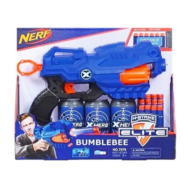 Бластер детский пистолет NERF на поролоновых патронах в коробке 7079 р.33 * 27,5 * 6 см
Бластер детский пистолет NERF на поролоновых патронах в коробке 7079 р.33 * 27,5 * 6 см