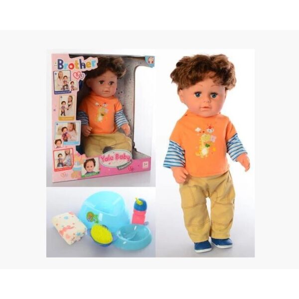 Детская кукла Пупс Yale baby. Старший братец, пьет, писает, плачет, размер 37,5 * 34,5 * 19см.
Детская кукла Пупс Yale baby. Старший братец, пьет, писает, плачет, размер 37,5 * 34,5 * 19см.