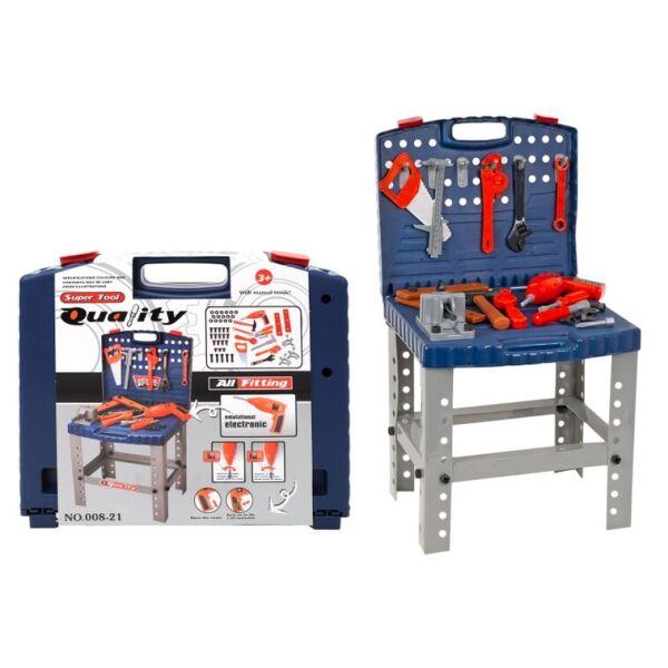 Детский набор инструментов со столиком в саквояже Super Tool 008-21 р.39,5 * 35 * 7,5 см
Детский набор инструментов со столиком в саквояже Super Tool 008-21 р.39,5 * 35 * 7,5 см