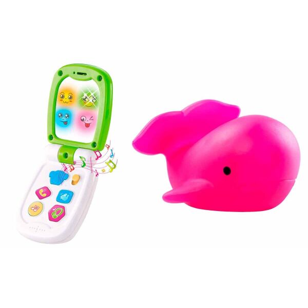 Набор игрушек BeBeLino Музыкальный телефон с зеркалом + Игрушка для ванны Кит (57112-8093)
Набор игрушек BeBeLino Музыкальный телефон с зеркалом + Игрушка для ванны Кит (57112-8093)