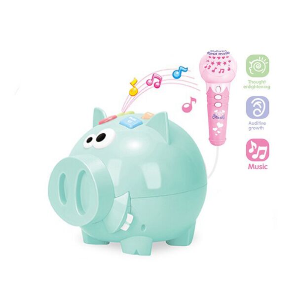 Интерактивная свинка с микрофоном Funny Stady Pig 3292A с музыкальными и световыми эфектами Мятно-розовый
Интерактивная свинка с микрофоном Funny Stady Pig 3292A с музыкальными и световыми эфектами Мятно-розовый