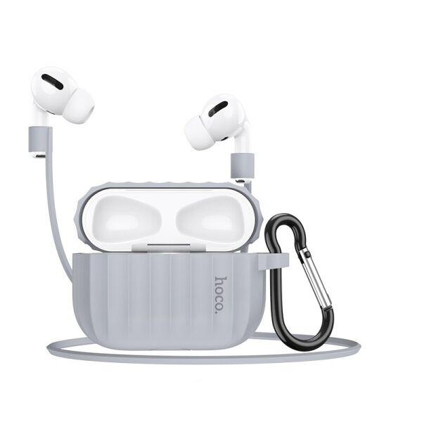 Комплект для Apple Airpods Pro (чехол, карабин, шнур) Hoco WB20 Fenix protective cover Gray
Комплект для Apple Airpods Pro (чехол, карабин, шнур) Hoco WB20 Fenix protective cover Gray