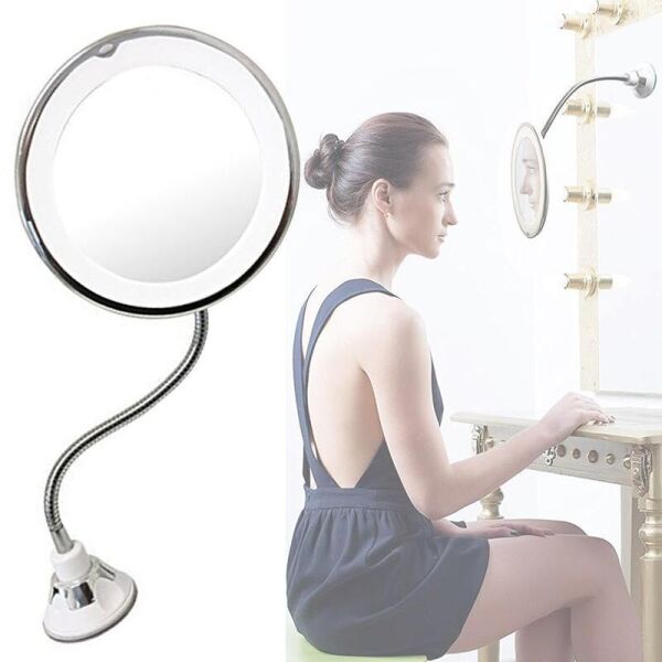 Гибкое зеркало для макияжа Ultra Flexible Mirror с 10-ти кратным увеличением и LED подсветкойновинка
Гибкое зеркало для макияжа Ultra Flexible Mirror с 10-ти кратным увеличением и LED подсветкойновинка