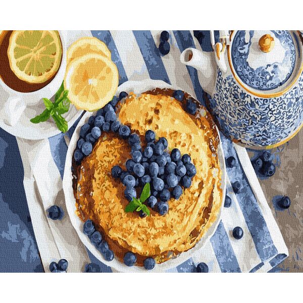 Картина по номерам Brushme Блины с голубикой 40х50 см Без коробки (GX31031)
Картина по номерам Brushme Блины с голубикой 40х50 см Без коробки (GX31031)