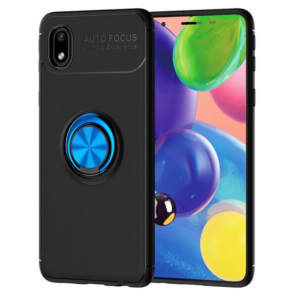 Силиконовый чехол Deen ColorRing под магнитный держатель для Samsung Galaxy M01 Core / A01 Core (Черный / Синий) 
Силиконовый чехол Deen ColorRing под магнитный держатель для Samsung Galaxy M01 Core / A01 Core (Черный / Синий)