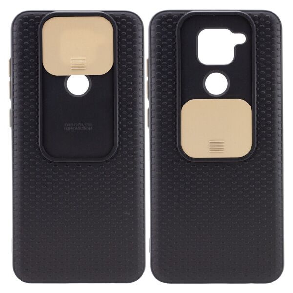Силиконовый чехол Camshield Black со шторкой защищающей камеру для Xiaomi Redmi Note 9 / Redmi 10X (Черный / Золотой) 
Силиконовый чехол Camshield Black со шторкой защищающей камеру для Xiaomi Redmi Note 9 / Redmi 10X (Черный / Золотой)