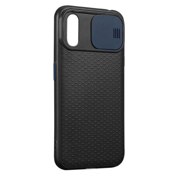 Силиконовый чехол Camshield Black со шторкой защищающей камеру для Apple iPhone X / XS (5.8") (Черный / Синий)
Силиконовый чехол Camshield Black со шторкой защищающей камеру для Apple iPhone X / XS (5.8") (Черный / Синий)