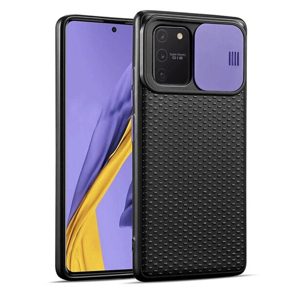 Силиконовый чехол Camshield Black со шторкой защищающей камеру для Samsung Galaxy S10 Lite (Черный / Сиреневый)
Силиконовый чехол Camshield Black со шторкой защищающей камеру для Samsung Galaxy S10 Lite (Черный / Сиреневый)